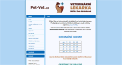Desktop Screenshot of pet-vet.cz