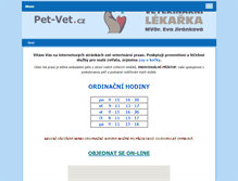 Tablet Screenshot of pet-vet.cz